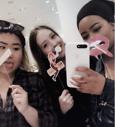 Katherine with her besties