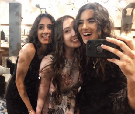 Katherine with her friends