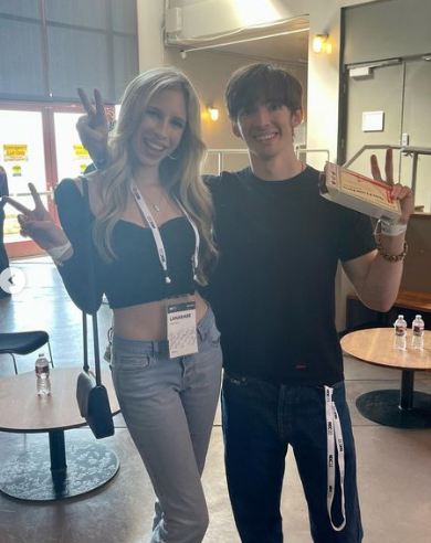 Lana with her friend Albert Stuff