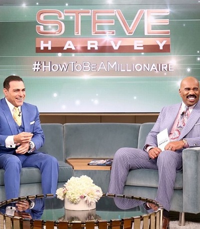 Manny Khoshbin in a show with Steve Harvey