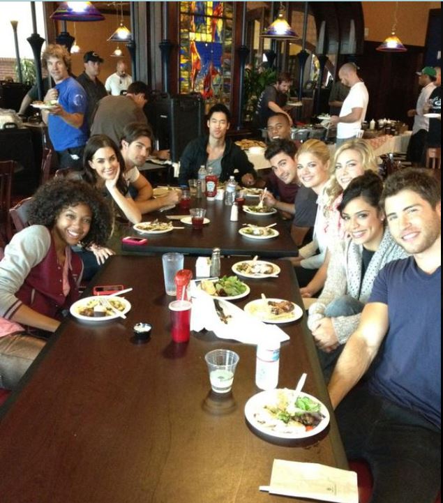 Odelya with her friends