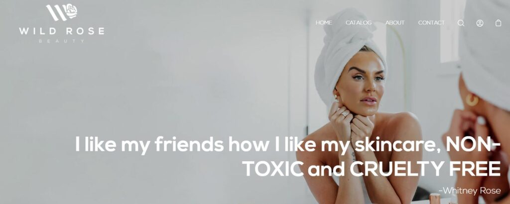 Official website of Whitney Rose named White Rose Beauty