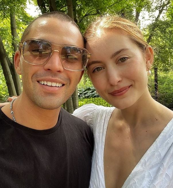 Olivia with her boyfriend Benjamin Levy Aguilar