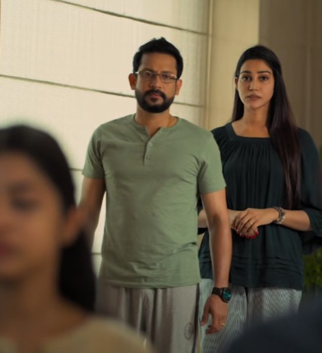 Sheriina Sam played the role of Mahalakshmi in the 'Vinodhaya Sitham' movie