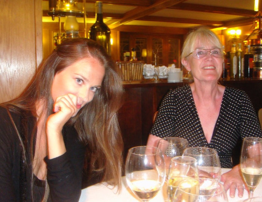Sofia Levander traveled to Barcelona, Spain with her family members