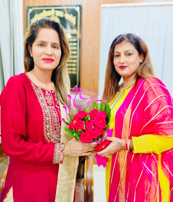 Swati Shukla SDM with work partner Geetika Mishra Chaturvedi