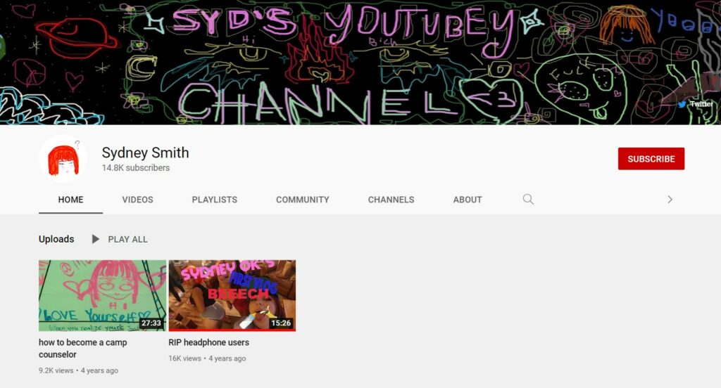 Syd Smith YouTube page