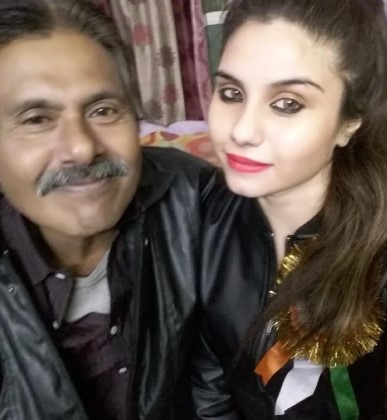 Taniya Chatterjee with her father