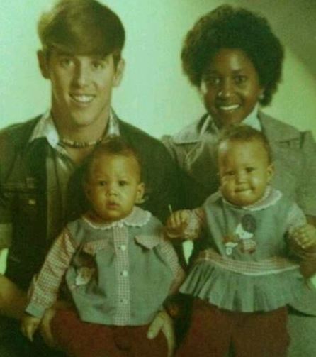 Timothy with his wife and daughters