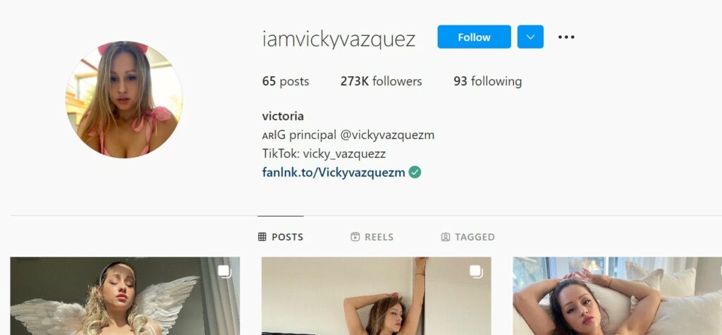 Victoria Vazquez's 2nd IG profile