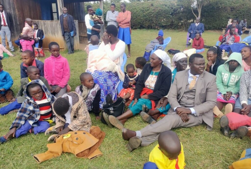 William Chepkut at a Orphanage