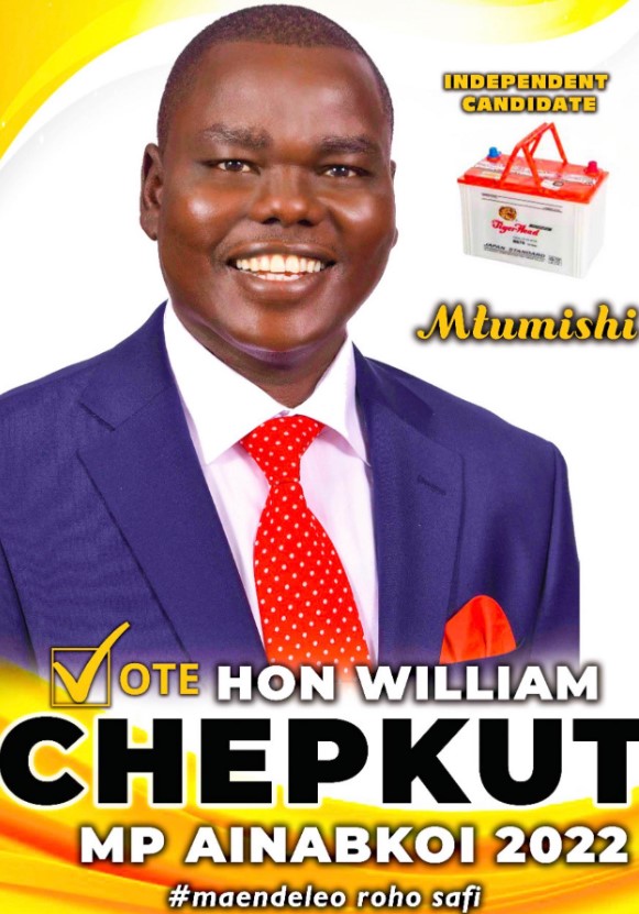 William Chepkut elected for the 2022 elections