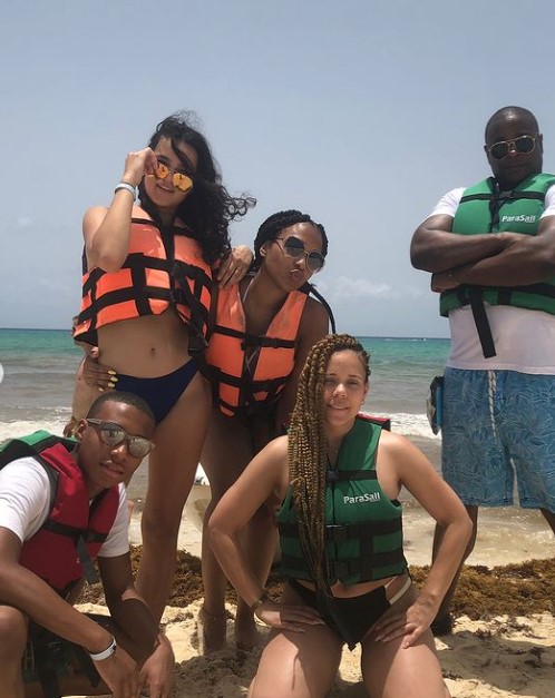 William Chris Sumpter with his family