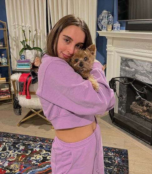 Alexia with her dog