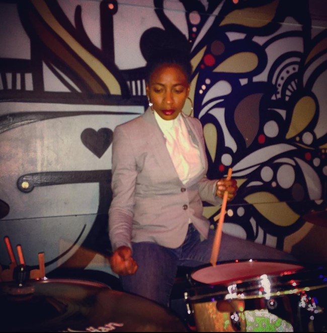 Ameenah Kaplan is a drummer