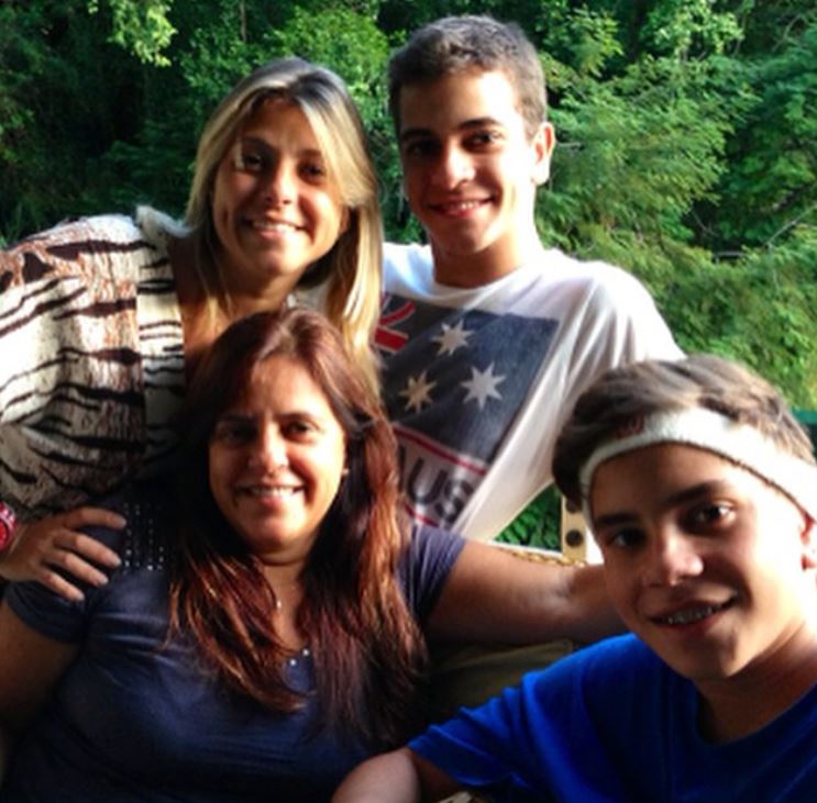 An old image of Andre Lamoglia with his family