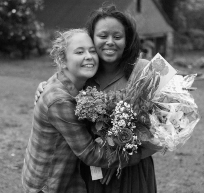 An old image of Nikita with her friend Ella Appelkvist