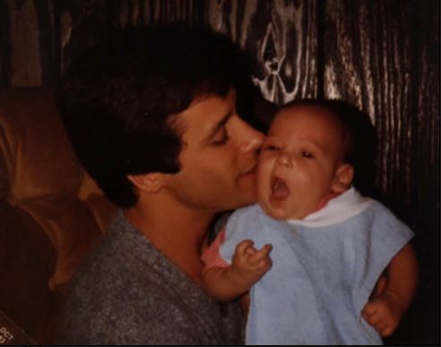 An old image of Scott with his son