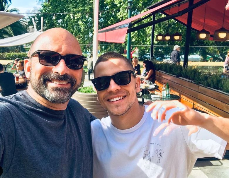 Andre Lamoglia with his dad Joao Roberto Fontes