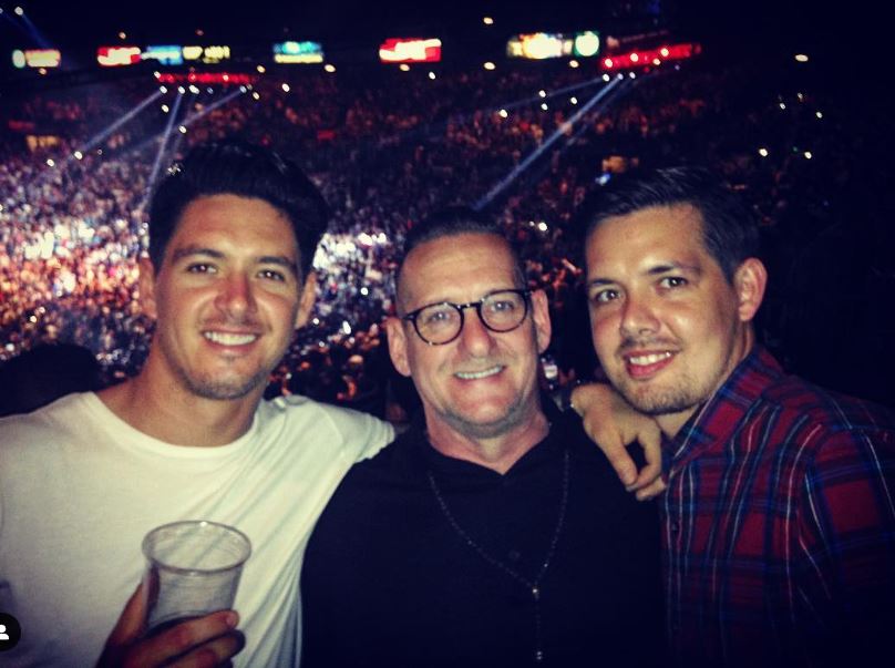Billy with Martin Delbosq (dad) and Chaye Delbosq (brother)