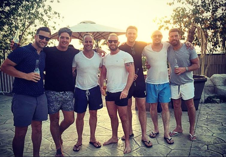 Billy with his friends in Dubai