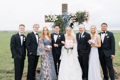 Bryce Drummond with his full family