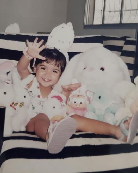 Childhood picture of Bruna Mascarenhas