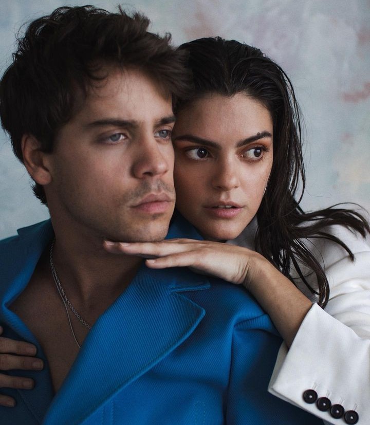 Cumelen Sanz with her fellow actor Alex Pastrana