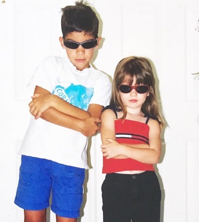 Dytto with her brother Brandon