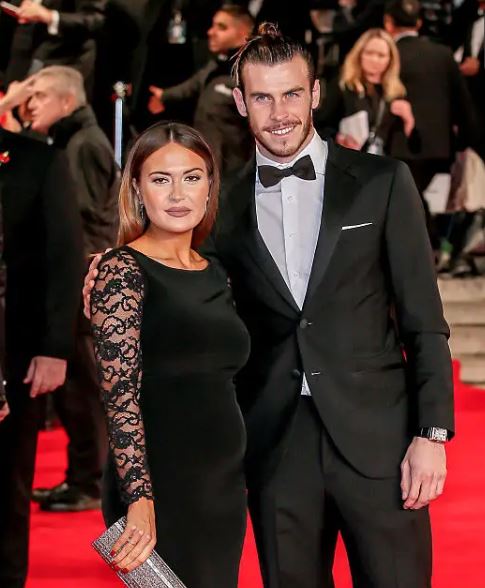 Emma Rhys Jones with her husband Gareth Bale