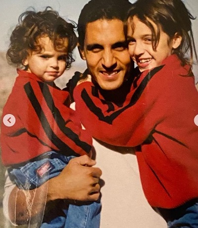 Farrah Brittany with her stepfather Mauricio Simon Umansky Sneider and sibling