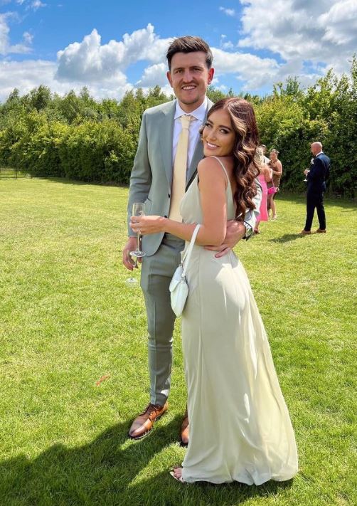 Fern Hawkins and her husband Harry Maguire