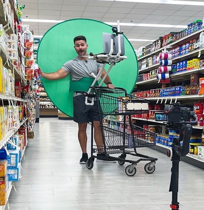 Frankie LaPenna is famous as a green screen guy