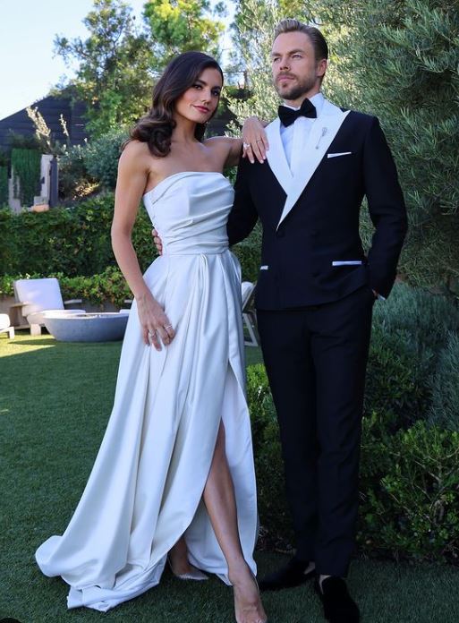 Hayley Erbert with her fiance Derek Hough