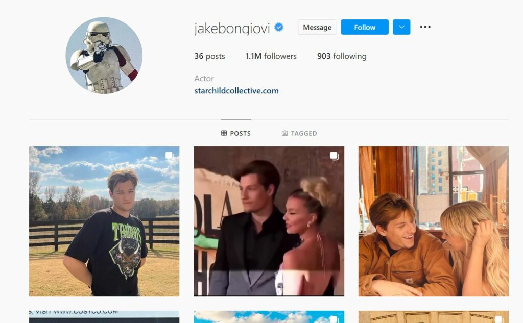 Jacob Hurley's Instagram profile