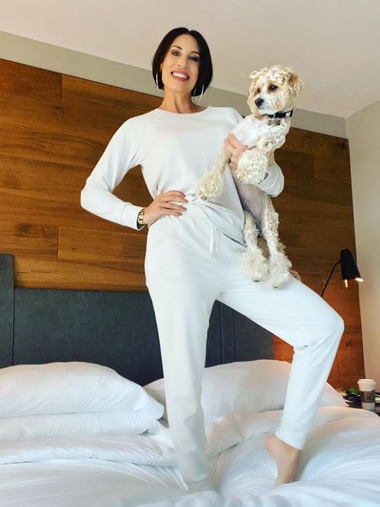 Jennifer with her dog