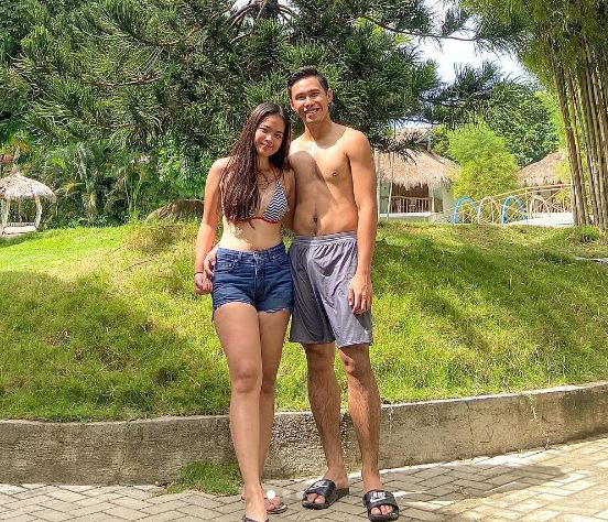 Jimboy with his girlfriend Marianne Nicholai Delgado