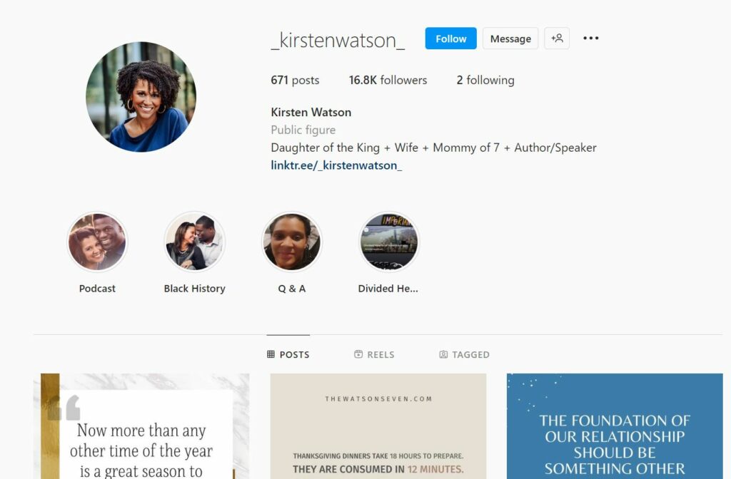 Kirsten Watson's Instagram picture