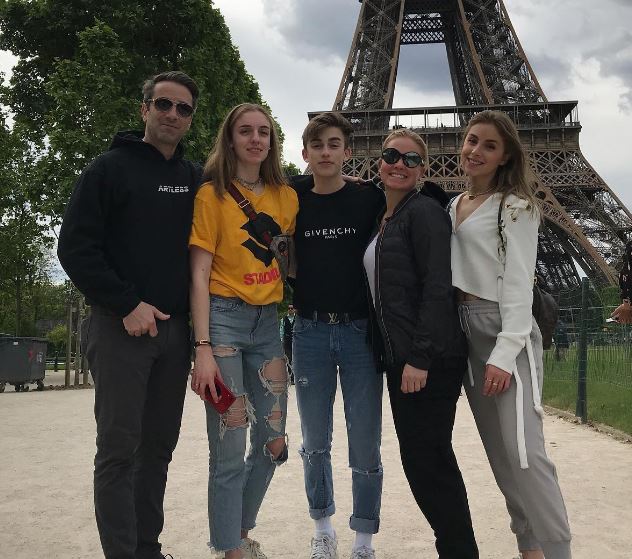 Lauren Orlando with her parents and siblings