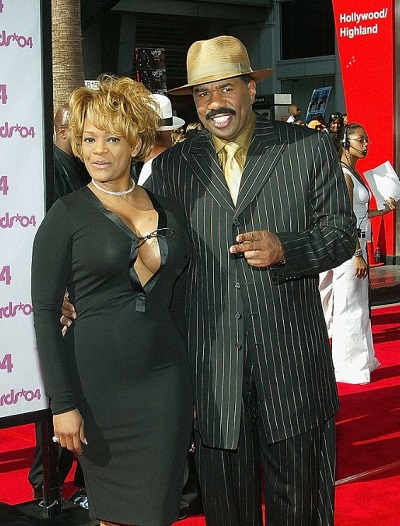 Mary Lee Harvey with her ex-spouse Steve Harvey
