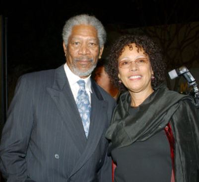 Mryna with her husband Morgan Freeman