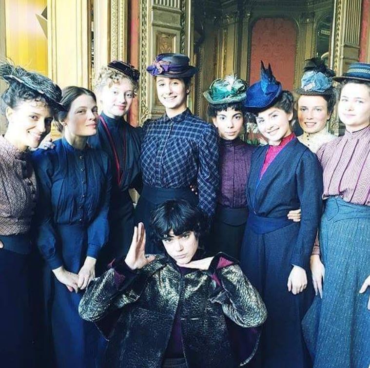 Nadia Tereszkiewicz with her school friends