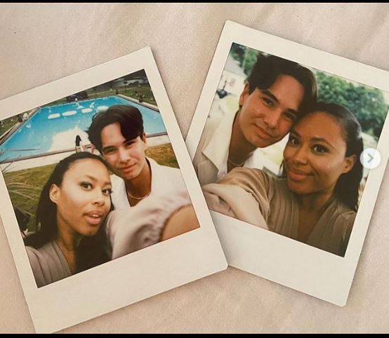 Nikita Uggla with her close friend Oscar Wallgren