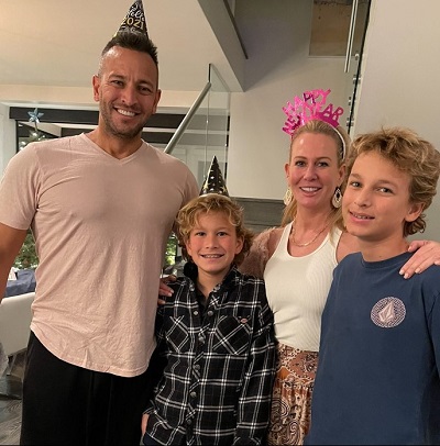 Santiago Arana with his wife Kyle Arana and two sons Dylan Arana, and Cole Arana