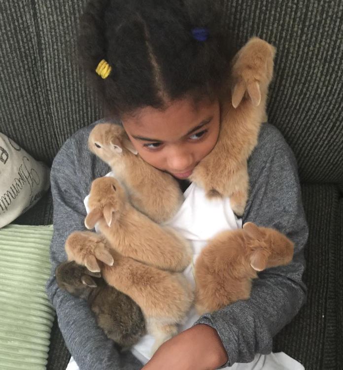 Sasha with her pets