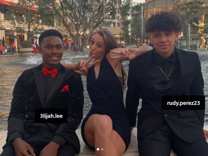 Sienna with her close friends Rudy Perez and Elijah Lee