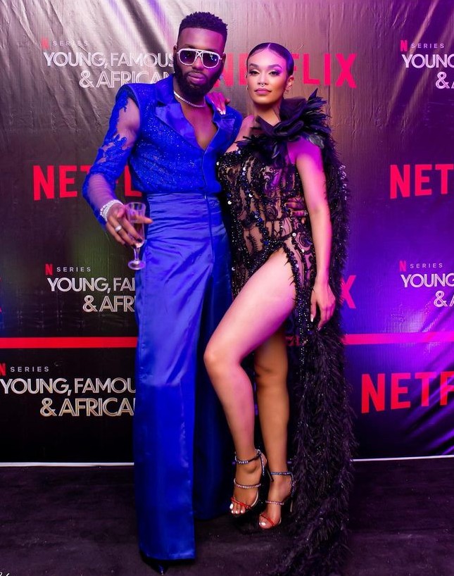 Swanky Jerry with fellow model