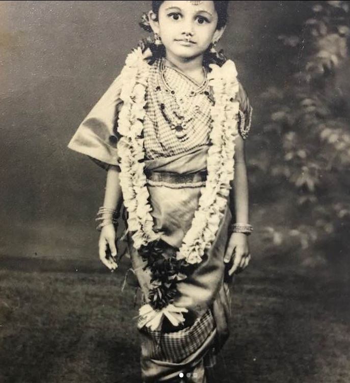 A childhood image of Dr Sharmila Tarun