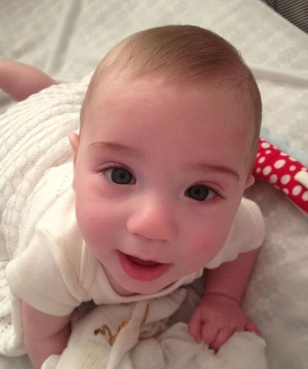 A childhood image of Sasha Estefan