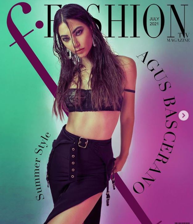 Agustina Bascerano appeared in a fashion magazine